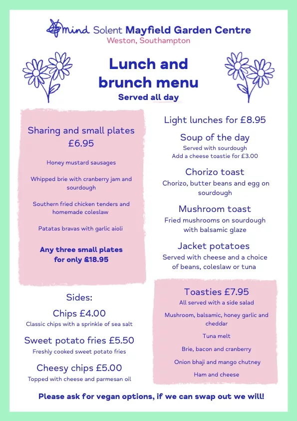 2 Lunch and Brunch Menu