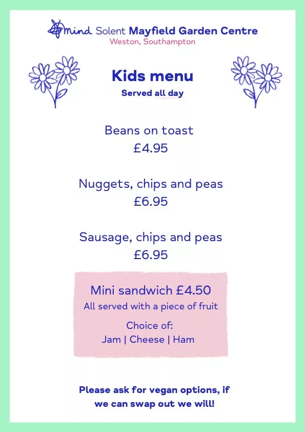 3 Kids Menu