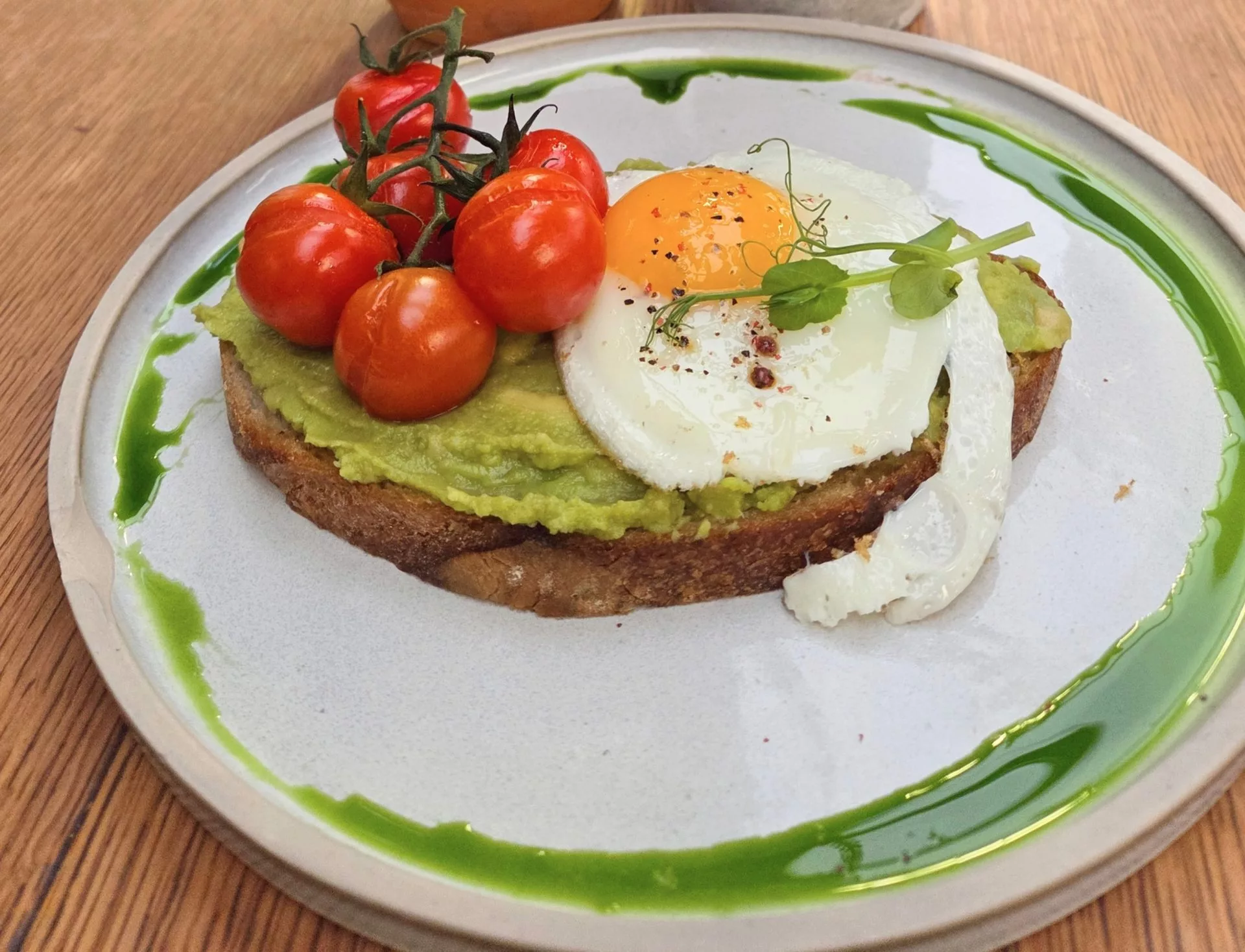 Avocado toast with added egg copy